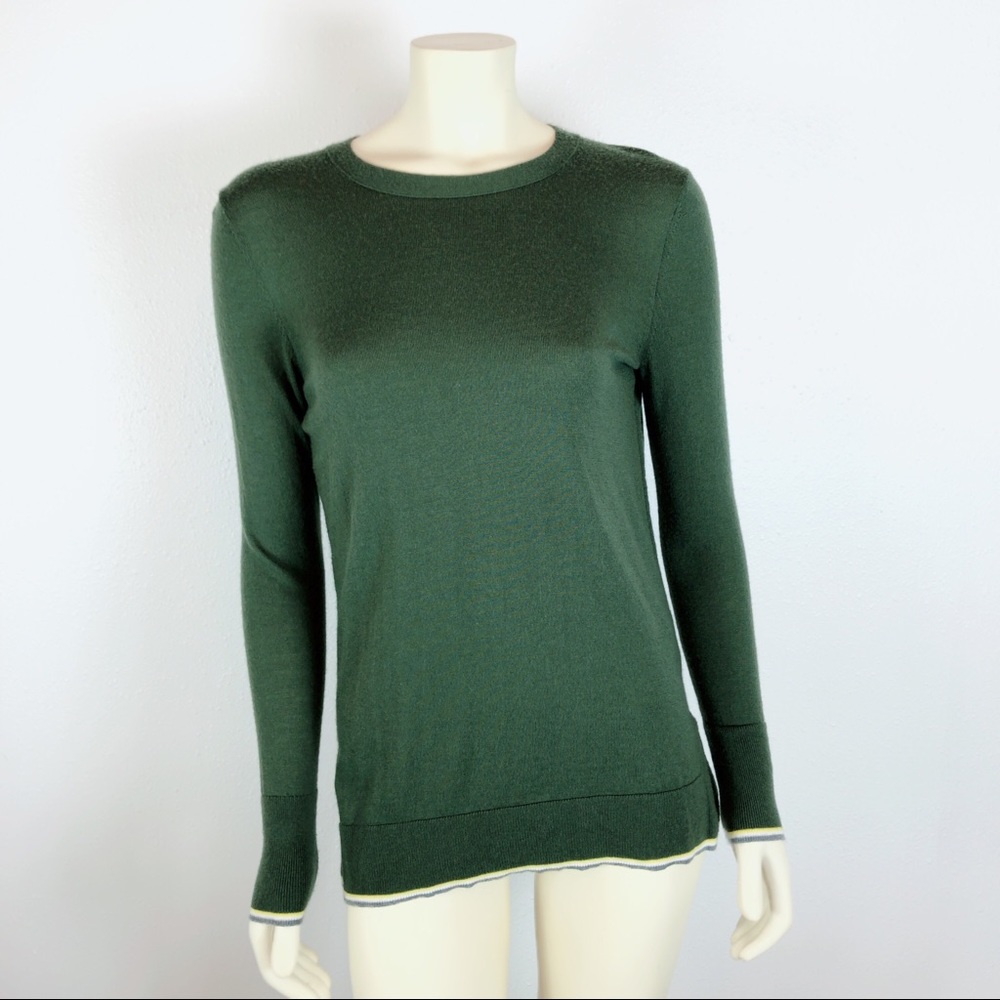 Banana Republic Army Green Merino Wool Sweater XS
